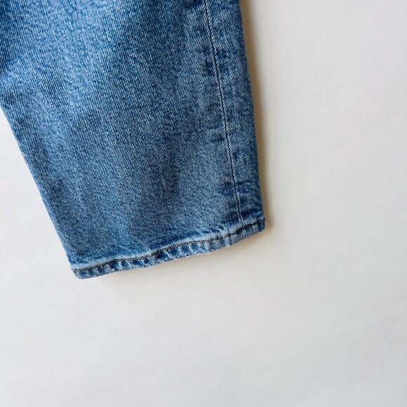 Agolde Riley Highrise crop distressed jeans, blue, size 26 N58 - Picture 8 of 12